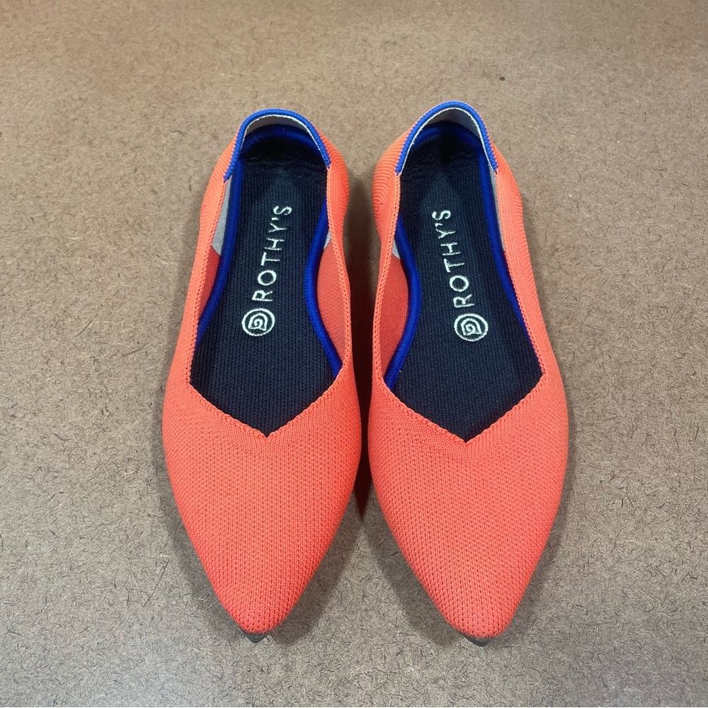 Rothy's the point ballet flats slip on, womens size 7.5. #3